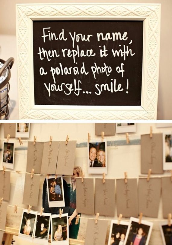 Cute idea! That way you will have at least one picture of everyone who came on your special day!