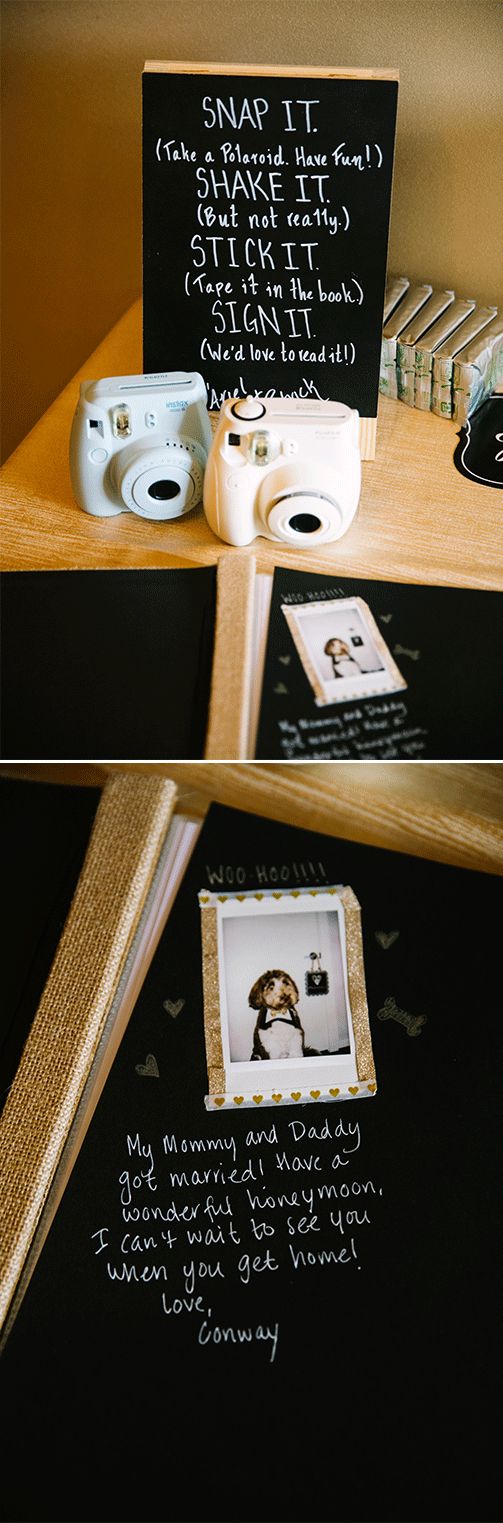 Polaroid memory book | Washingtonian Bride Groom